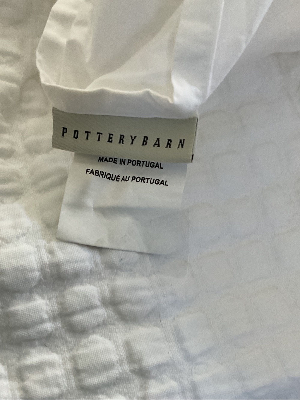 Pottery Barn Cal. king duvet.